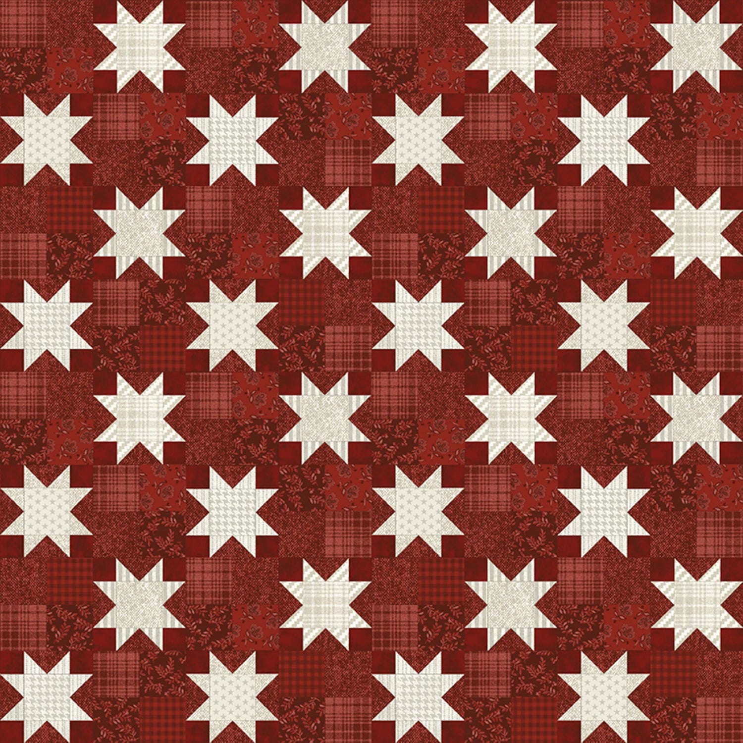 American Quilt Dark Red # 16873B-19