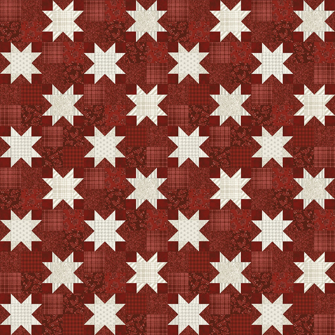 American Quilt Dark Red # 16873B-19