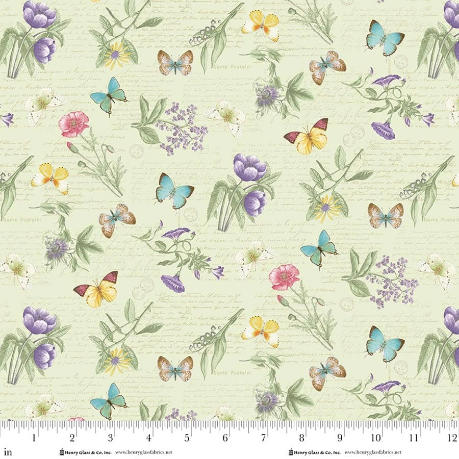 Fluttering Florals 2173-65 Green/Multi