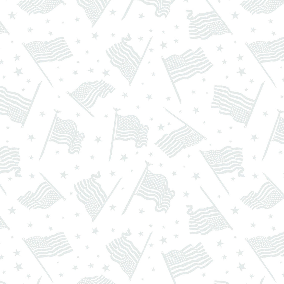 American Flags - White BEN15363-09