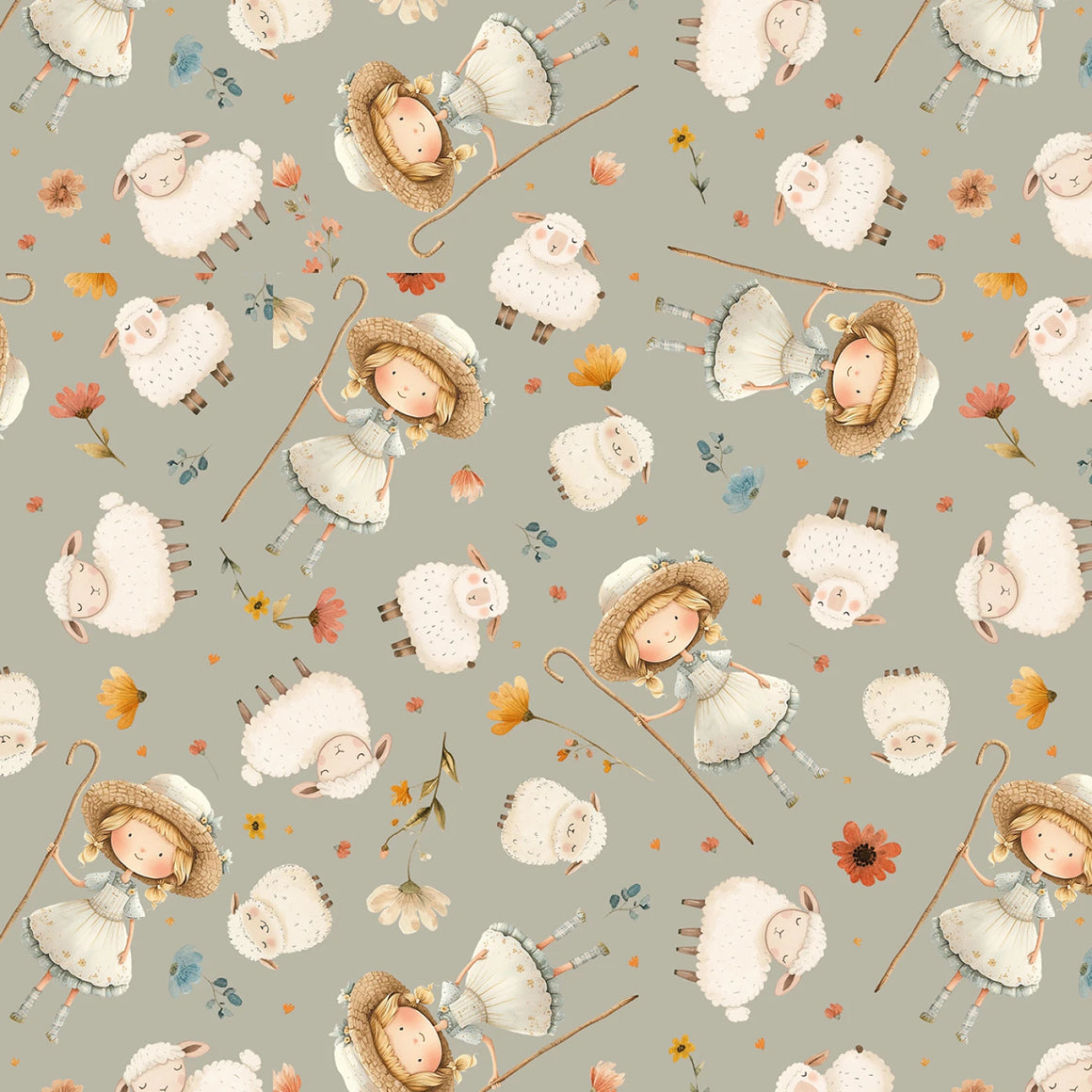 Lt Gray Little Bo Peep 10 Inch # BQ4845-90