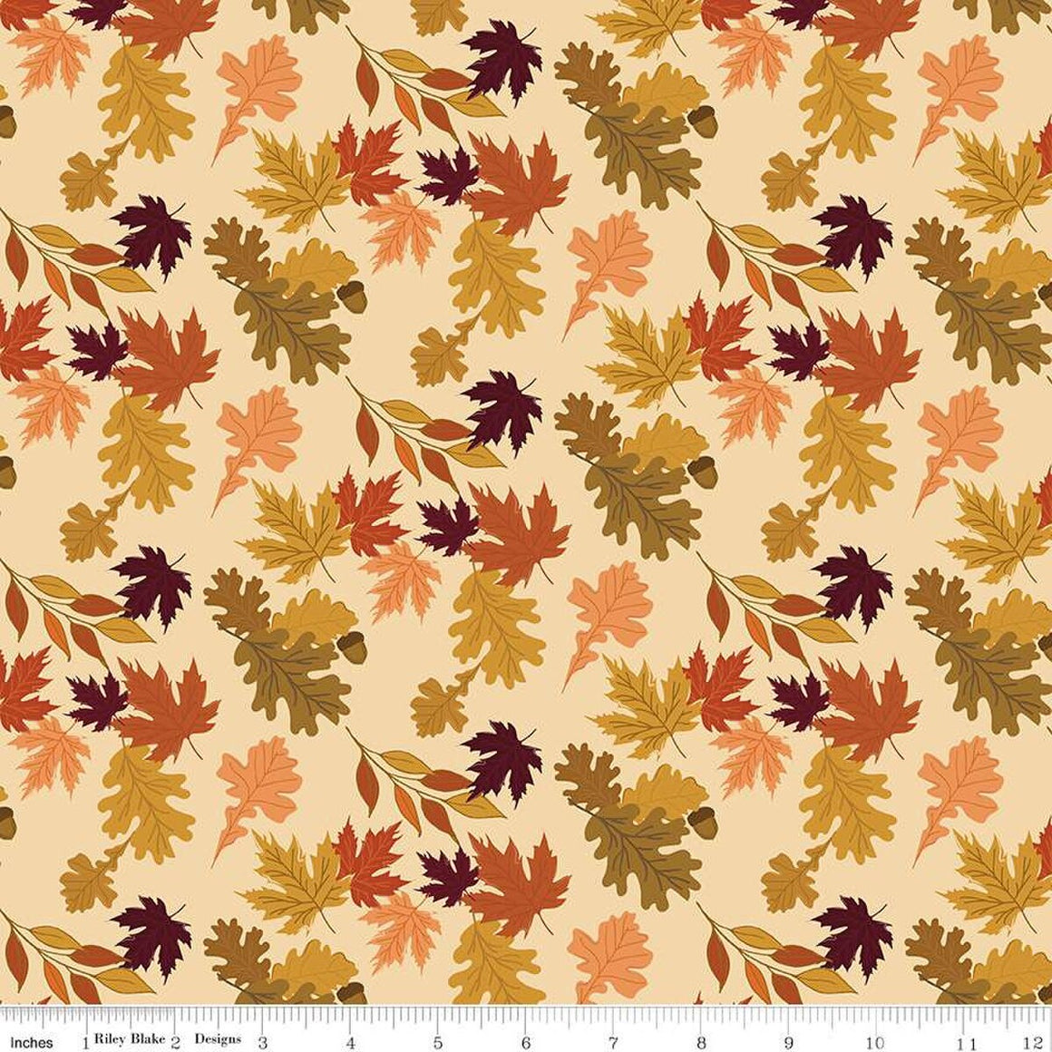 The Awe of Autumn Leaves - C16191 Latte