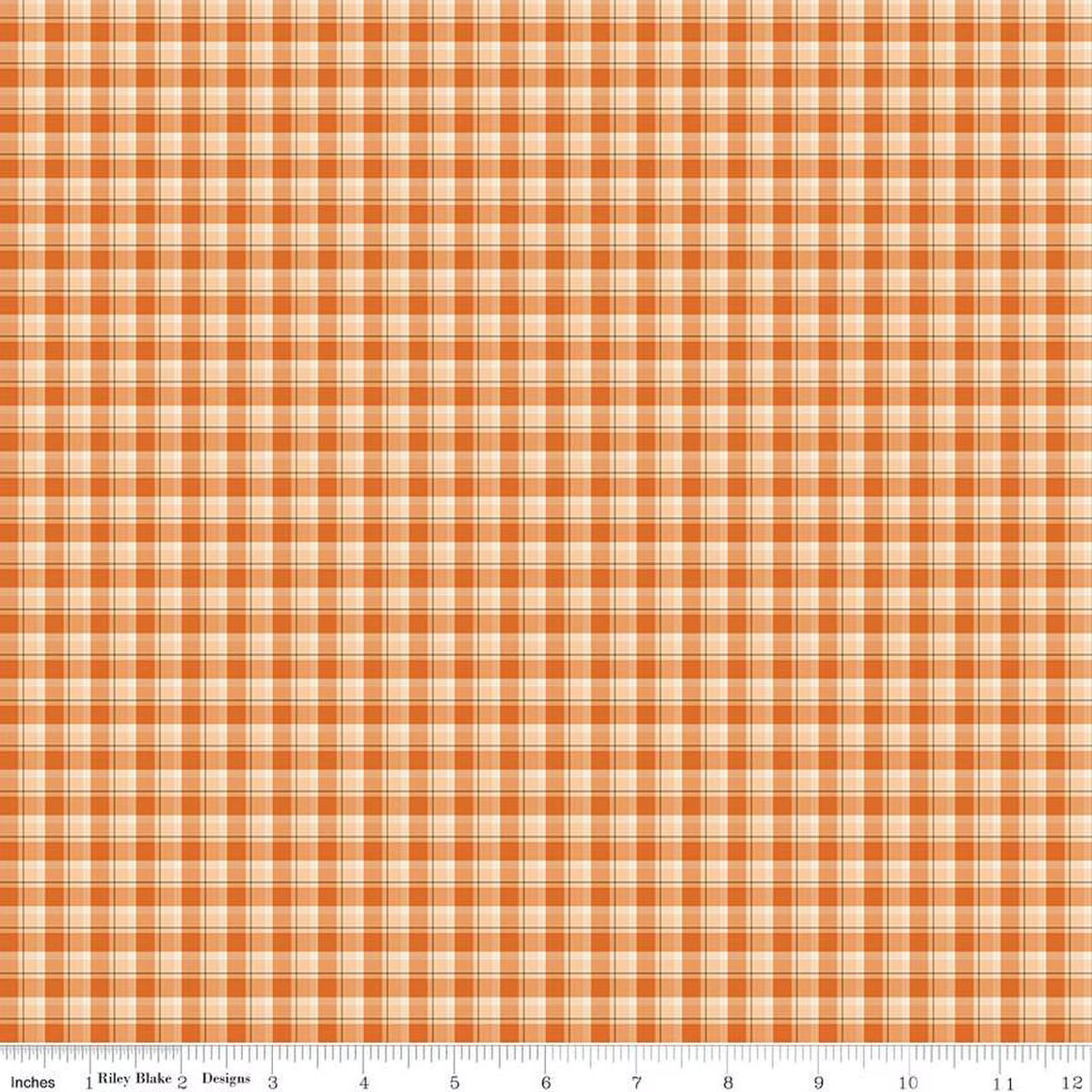 The Awe of Autumn Plaid - C16193 Orange