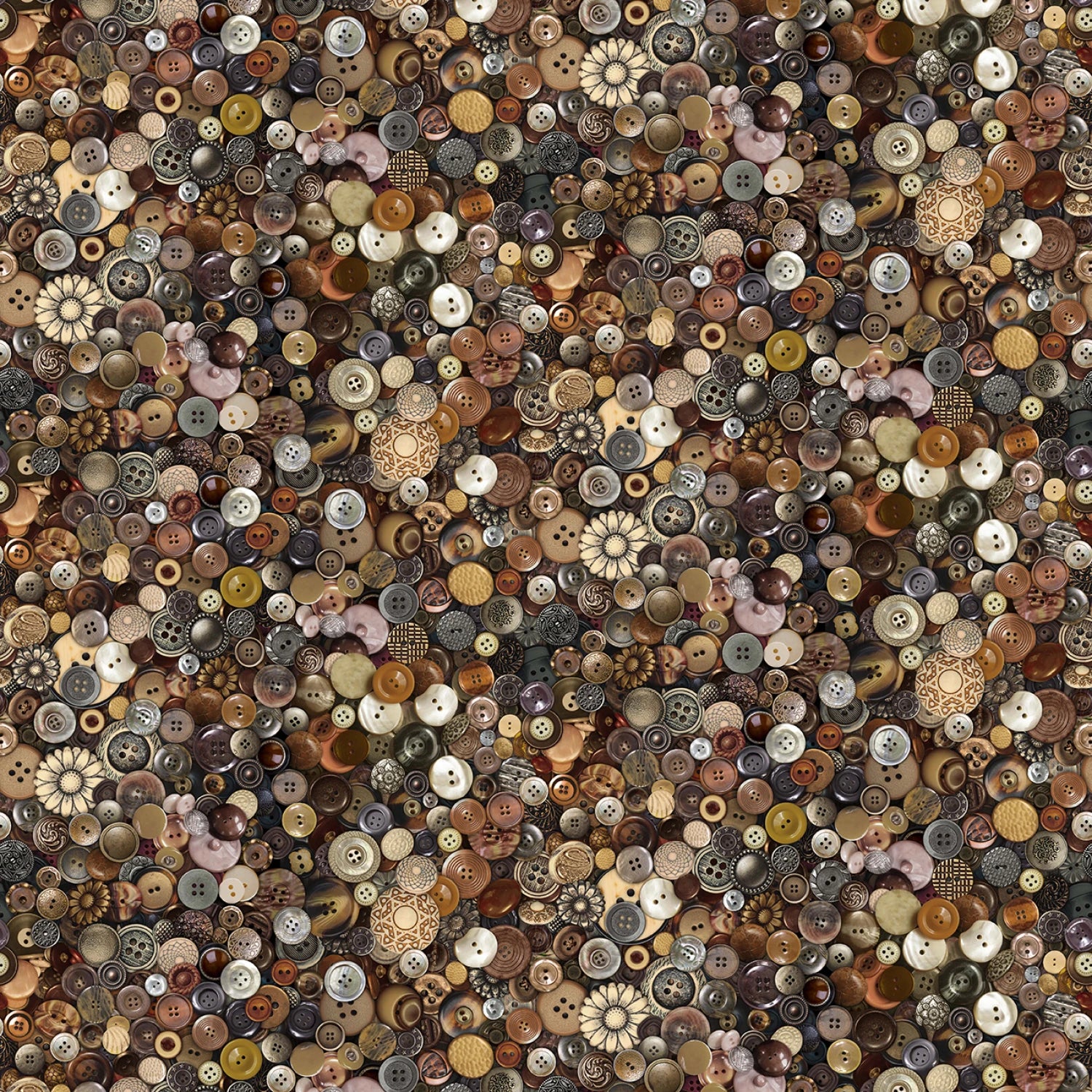 Brown Buttons # CD4326-BROWN