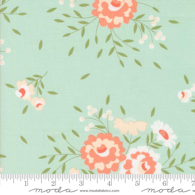 Abloom Robin's Egg Springtime Rose Florals 29210-18