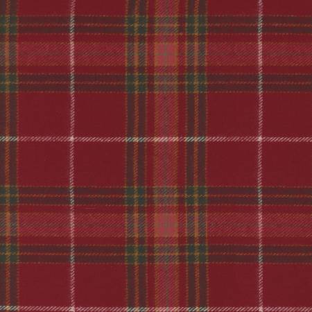 Red Christmas on Flannel # R09U100-RED