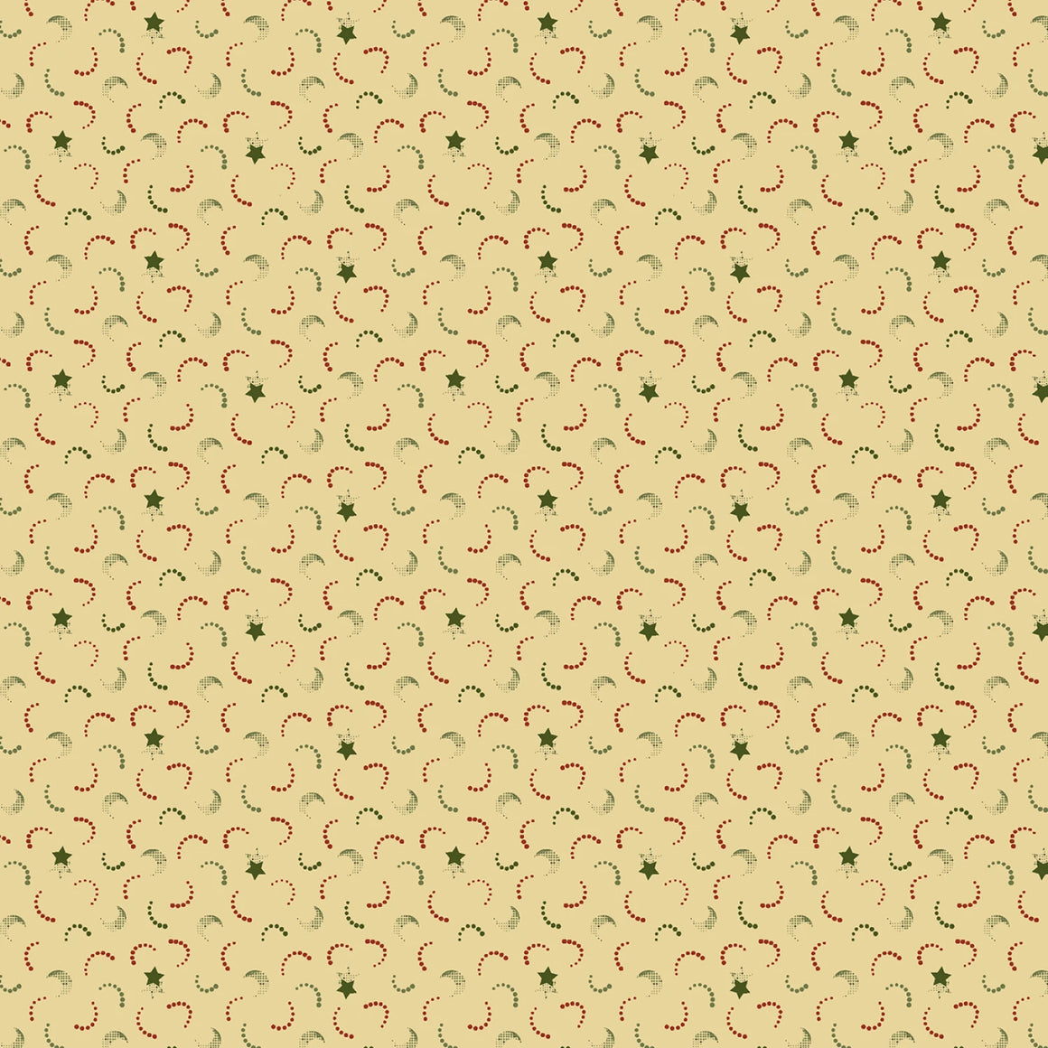 Cream Moon Stars # R111337D-CREAM