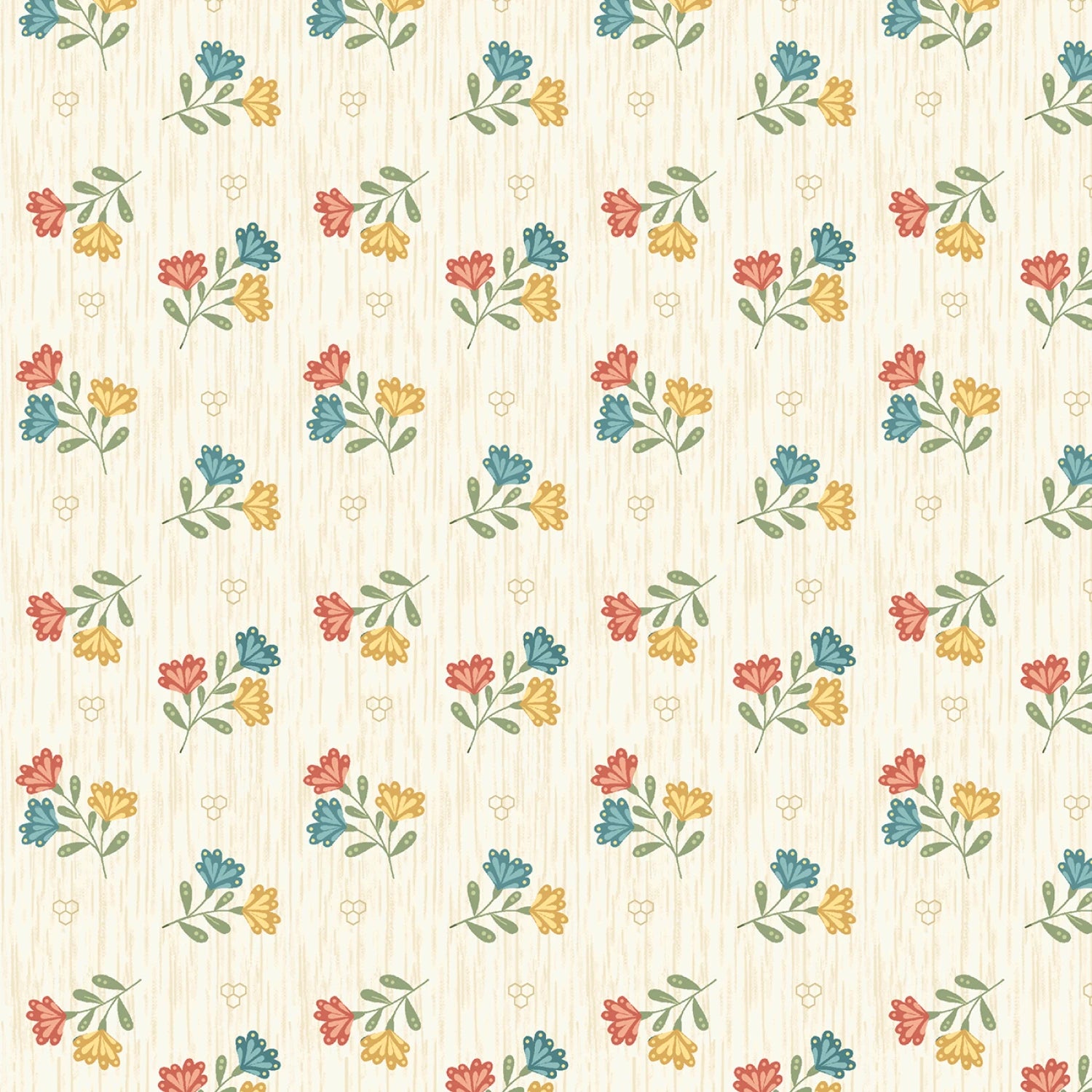 Cream Tossed Floral # R792125D-CREAM