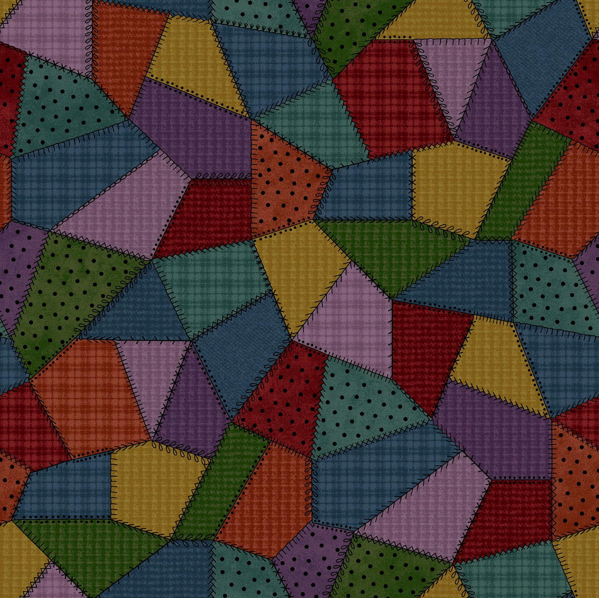 Patchwork Woolies Flannel MASF11310-Z