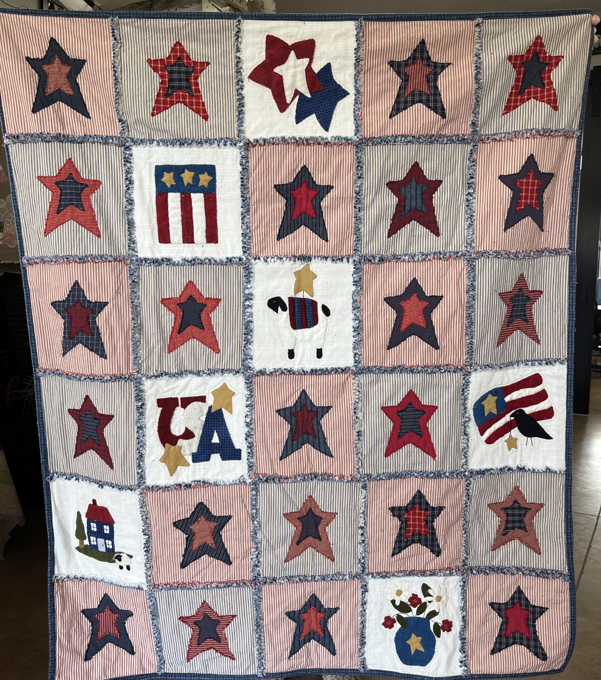 USA Raggy Blanket