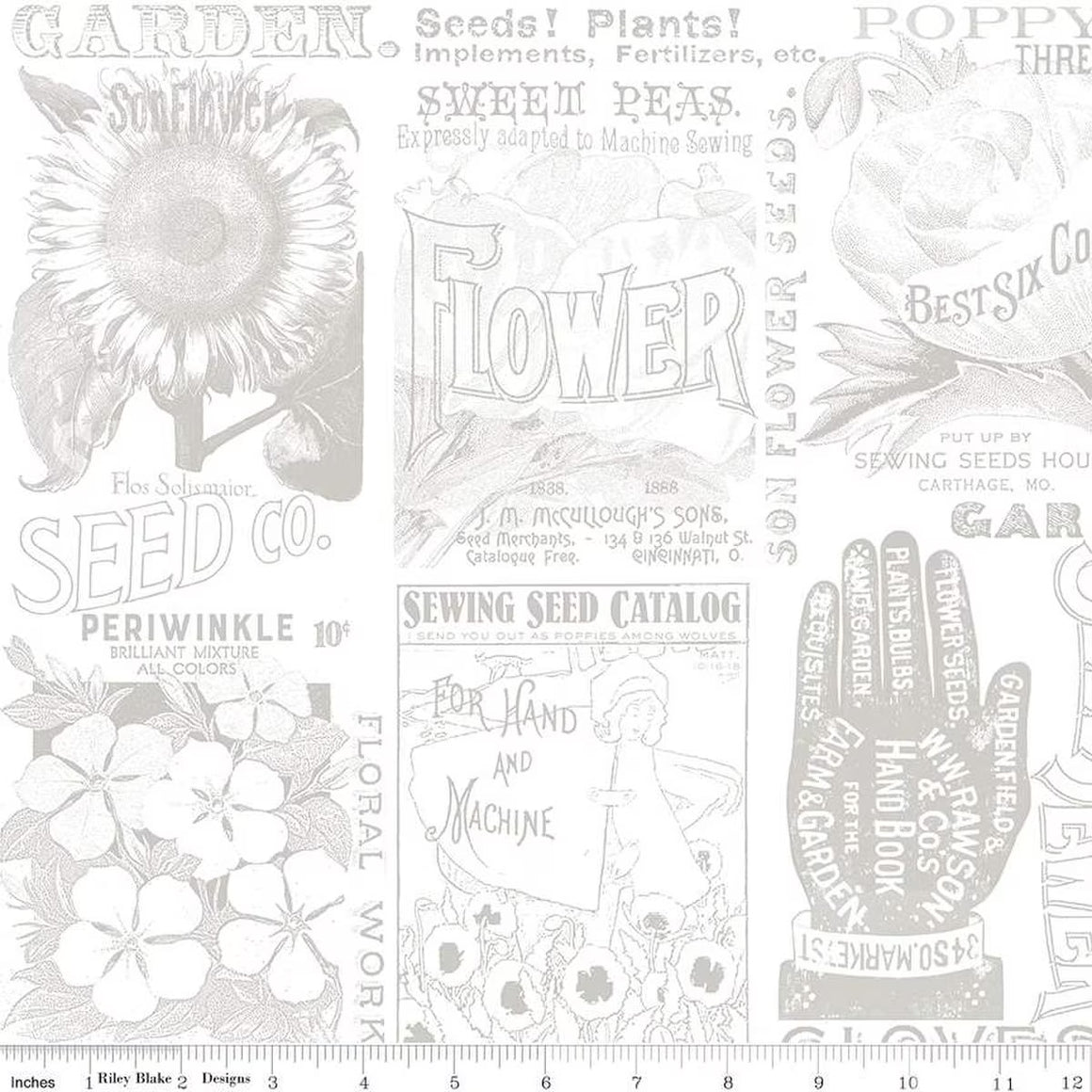 Sewing Seeds III Wide Back - WB15696-Gray
