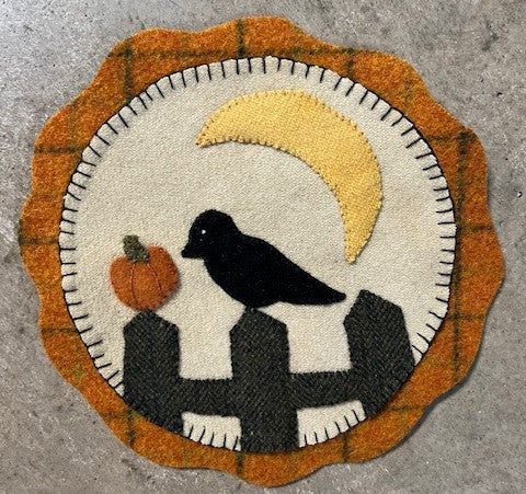 Mini Mat: Crow on Fence