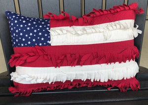 Raggy Flag Pillow