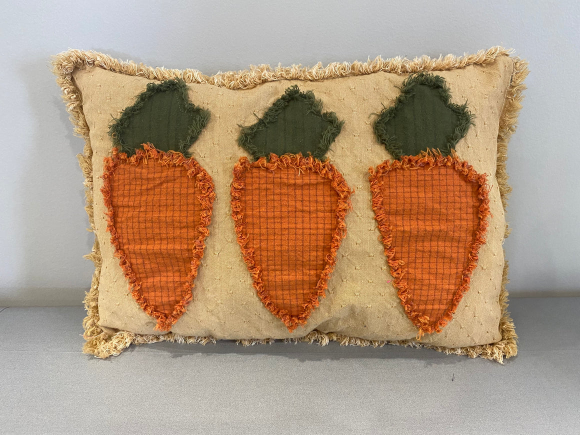 Raggy Carrot Pillow