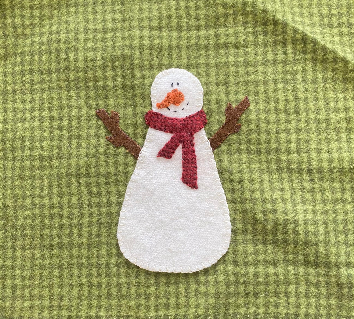Beginning Wool Applique Class Snowman