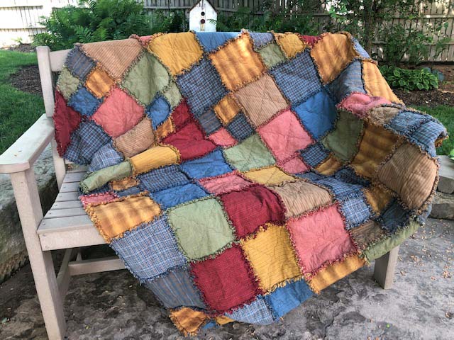 Plain Old Raggy Blanket Plaid Sheep Company